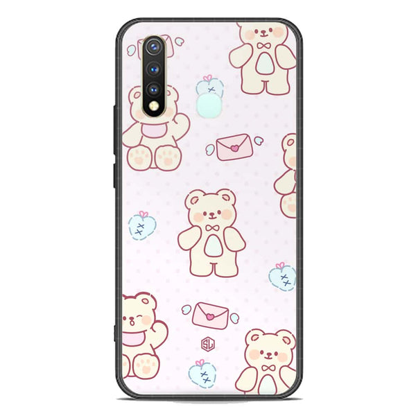 Cute Chic Series Soft Phone Case - Premium Glass Case - Design 3 - Vivo Y19