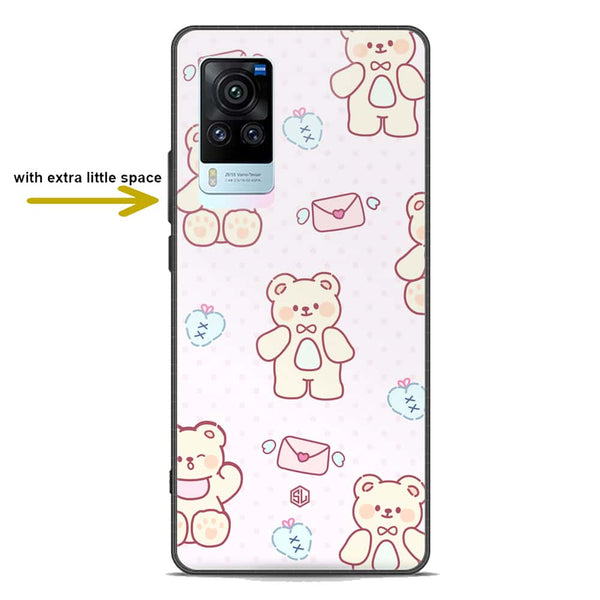 Cute Chic Series Soft Phone Case - Premium Glass Case - Design 3 - Vivo X60