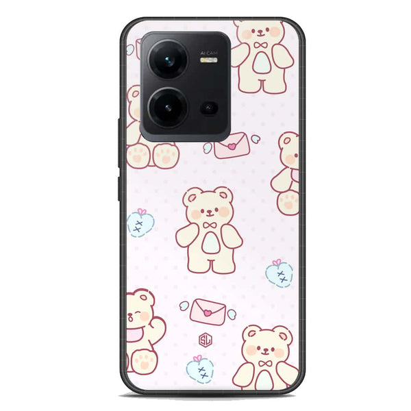 Cute Chic Series Soft Phone Case - Premium Glass Case - Design 3 - Vivo V25e