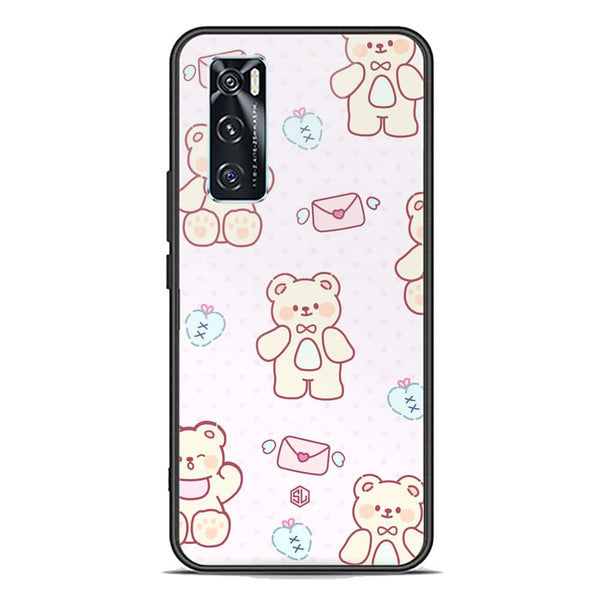 Cute Chic Series Soft Phone Case - Premium Glass Case - Design 3 - Vivo V20 SE