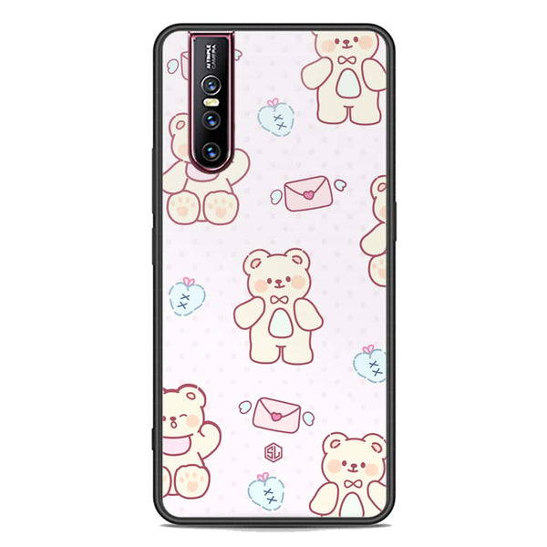 Cute Chic Series Soft Phone Case - Premium Glass Case - Design 3 - Vivo V15 Pro