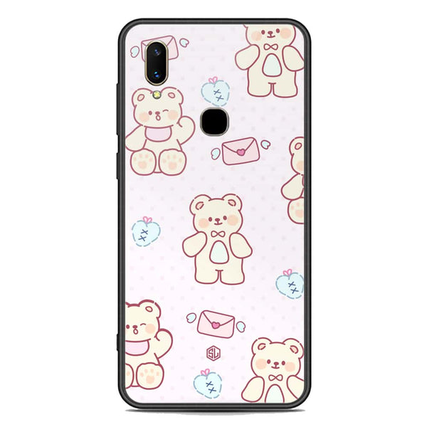 Cute Chic Series Soft Phone Case - Premium Glass Case - Design 3 - Vivo V11 Pro