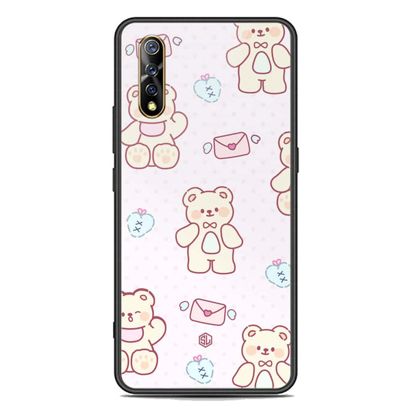 Cute Chic Series Soft Phone Case - Premium Glass Case - Design 3 - Vivo S1