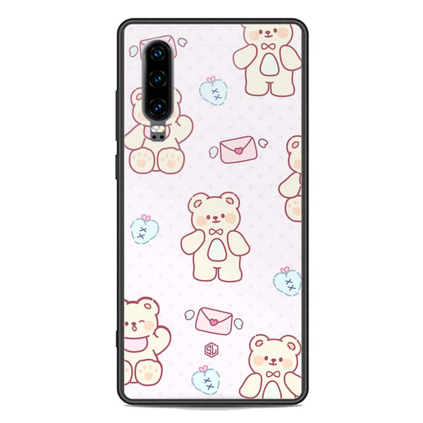 Cute Chic Series Soft Phone Case - Premium Glass Case - Design 3 - Huawei P30