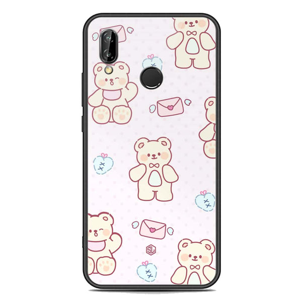 Cute Chic Series Soft Phone Case - Premium Glass Case - Design 3 - Huawei P20 Lite