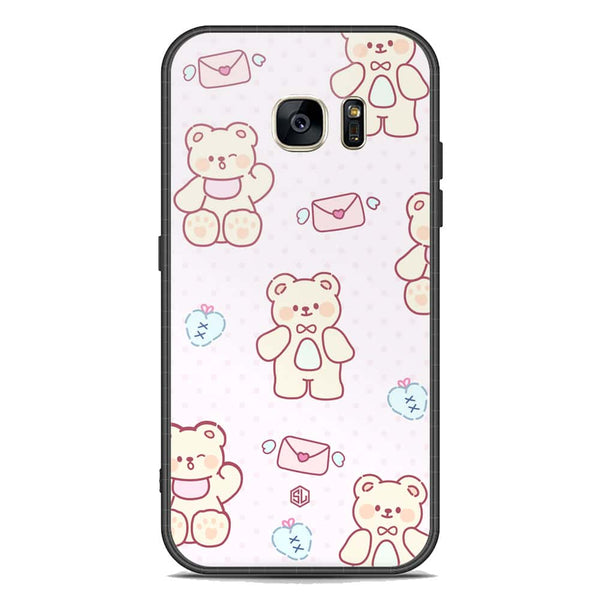 Cute Chic Series Soft Phone Case - Premium Glass Case - Design 3 - Samsung Galaxy S7