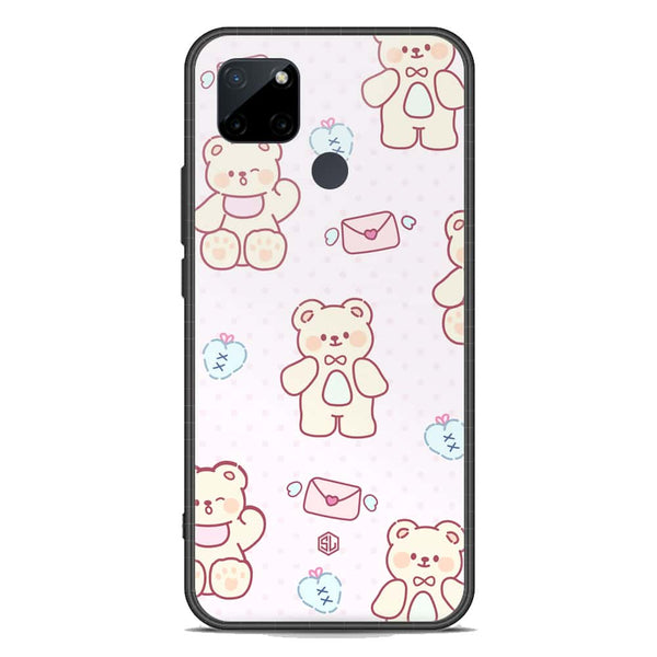 Cute Chic Series Soft Phone Case - Premium Glass Case - Design 3 - Realme C25Y