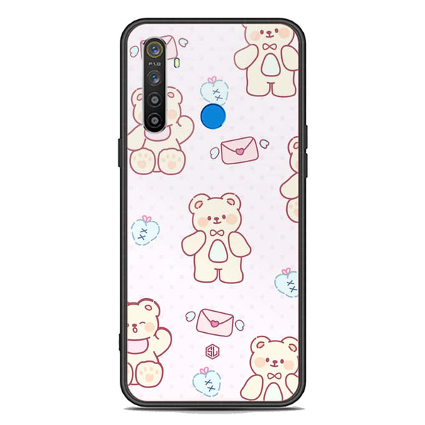 Cute Chic Series Soft Phone Case - Premium Glass Case - Design 3 - Realme 5i