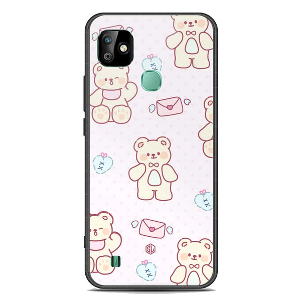Cute Chic Series Soft Phone Case - Premium Glass Case - Design 3 - Infinix Smart HD 2021