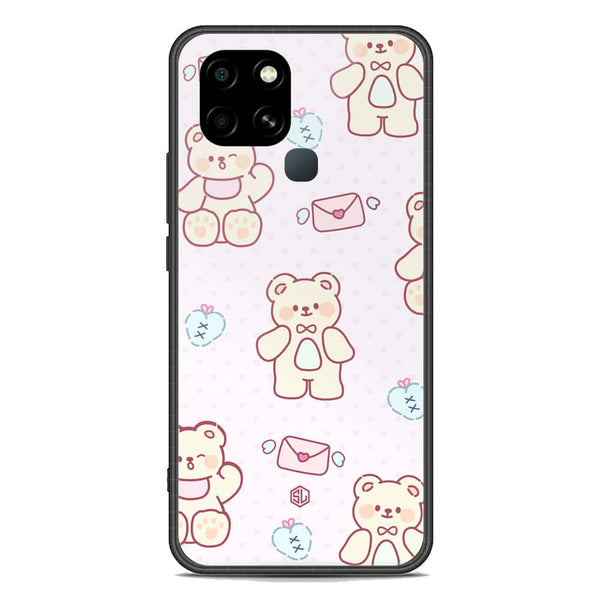 Cute Chic Series Soft Phone Case - Premium Glass Case - Design 3 - Infinix Smart 6