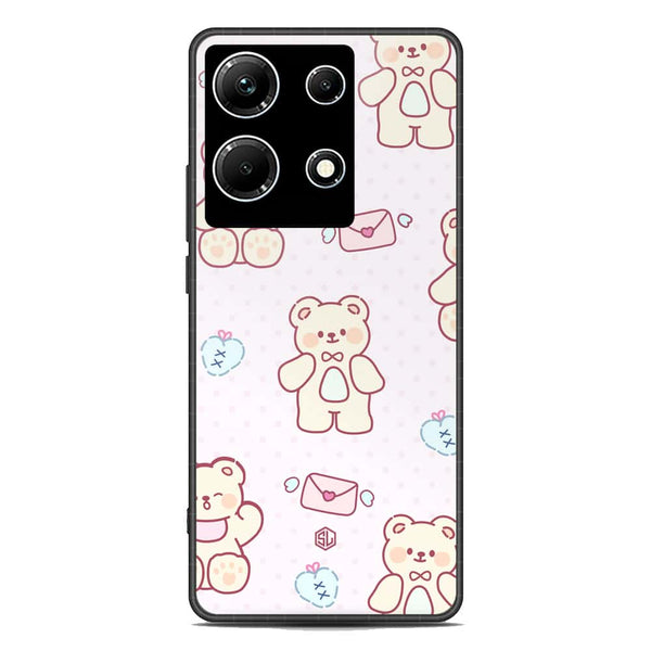 Cute Chic Series Soft Phone Case - Premium Glass Case - Design 3 - Infinix Note 30