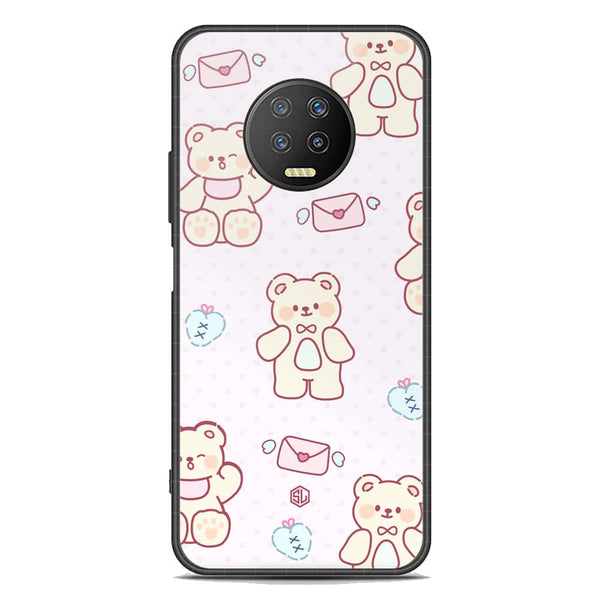 Cute Chic Series Soft Phone Case - Premium Glass Case - Design 3 - Infinix Note 7