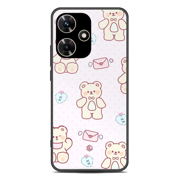Cute Chic Series Soft Phone Case - Premium Glass Case - Design 3 - Infinix Hot 30i