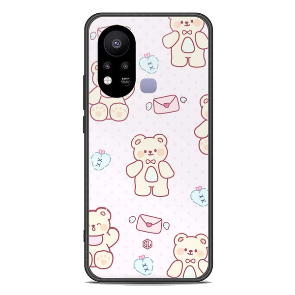 Cute Chic Series Soft Phone Case - Premium Glass Case - Design 3 - Infinix Hot 11s