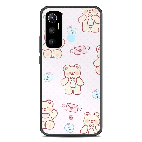 Cute Chic Series Soft Phone Case - Premium Glass Case - Design 3 - Infinix Hot 11