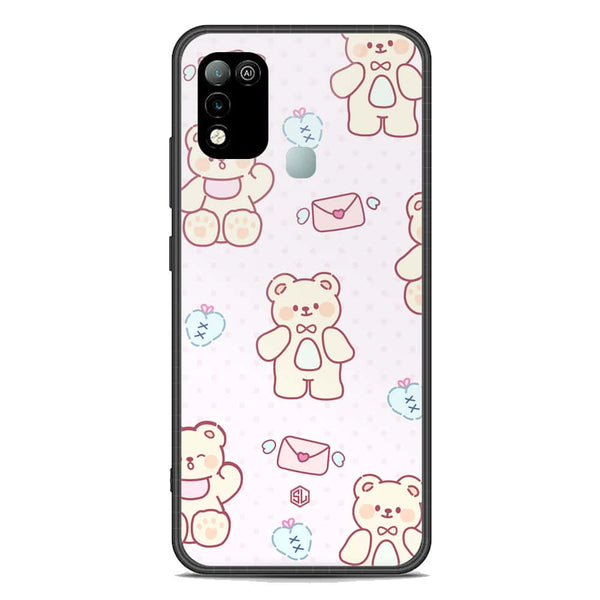 Cute Chic Series Soft Phone Case - Premium Glass Case - Design 3 - Infinix Hot 10 Play