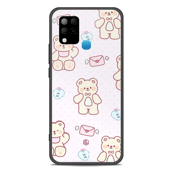 Cute Chic Series Soft Phone Case - Premium Glass Case - Design 3 - Infinix Hot 10S