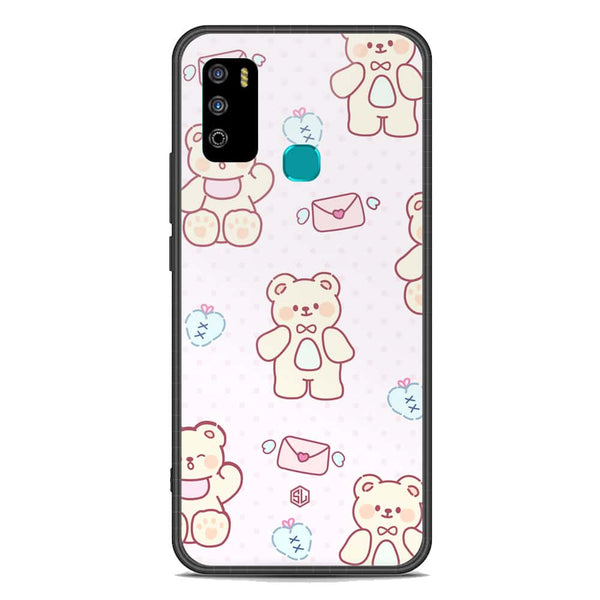 Cute Chic Series Soft Phone Case - Premium Glass Case - Design 3 - Infinix Hot 9 Play