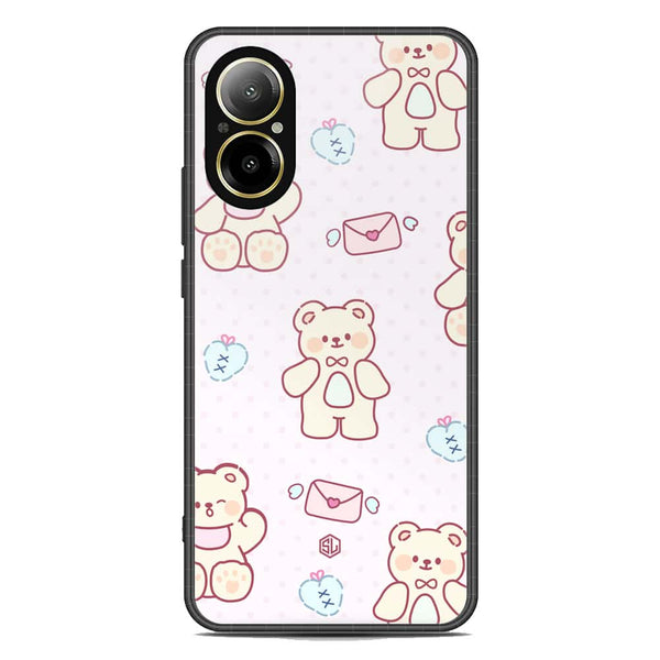 Cute Chic Series Soft Phone Case - Premium Glass Case - Design 3 - Realme C67 4G