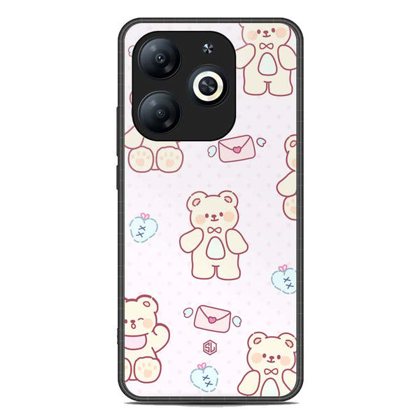 Cute Chic Series Soft Phone Case - Premium Glass Case - Design 3 - Tecno Spark Go 2024