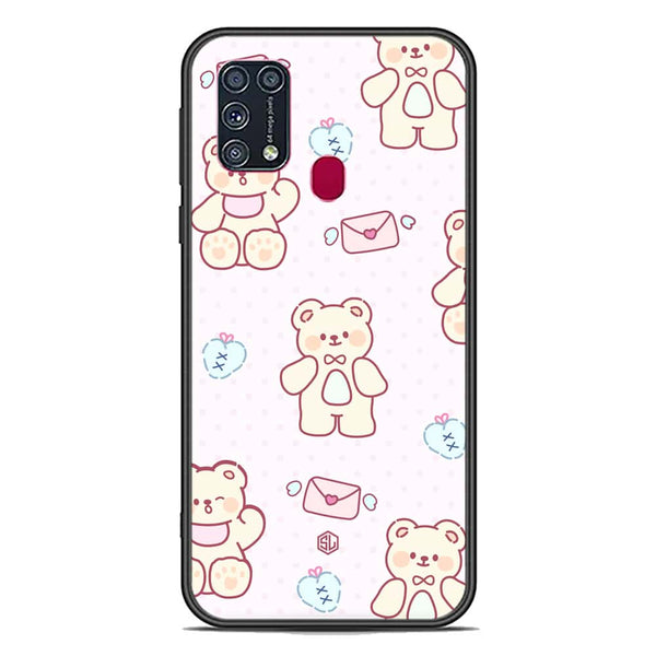 Cute Chic Series Soft Phone Case - Premium Glass Case - Design 3 - Samsung Galaxy M31
