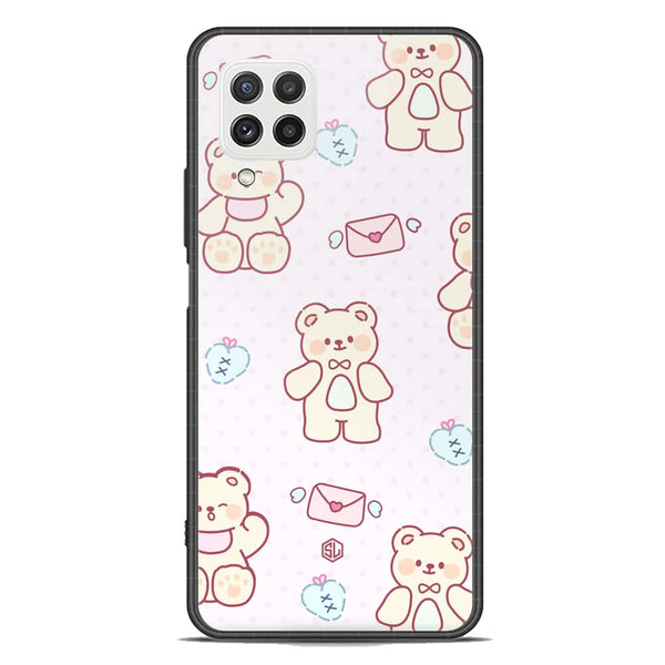 Cute Chic Series Soft Phone Case - Premium Glass Case - Design 3 - Samsung Galaxy M22