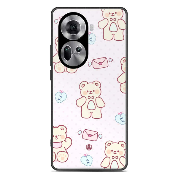 Cute Chic Series Soft Phone Case - Premium Glass Case - Design 3 - Oppo Reno 11