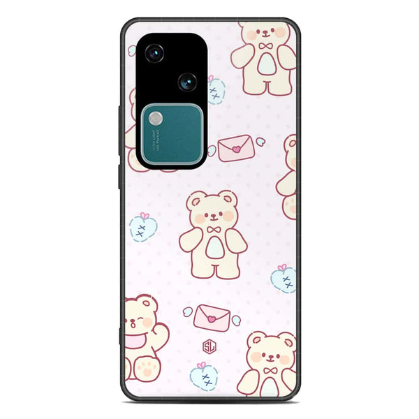 Cute Chic Series Soft Phone Case - Premium Glass Case - Design 3 - Vivo S18