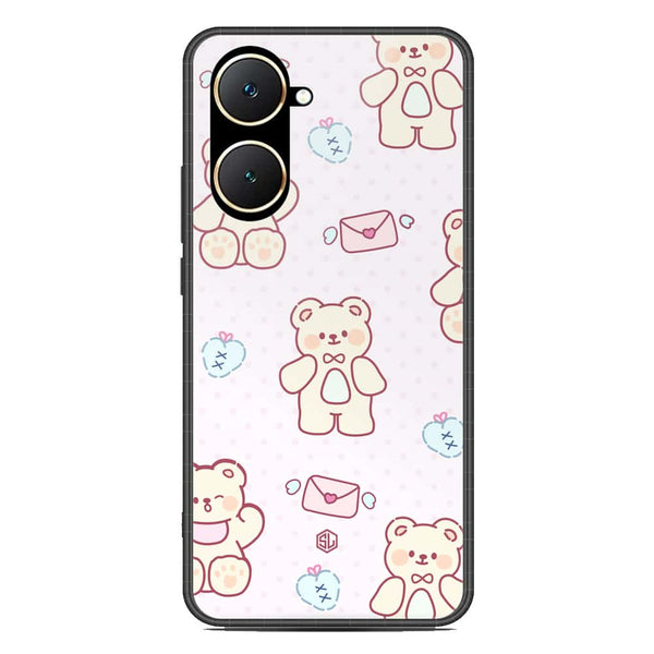 Cute Chic Series Soft Phone Case - Premium Glass Case - Design 3 - Vivo Y03