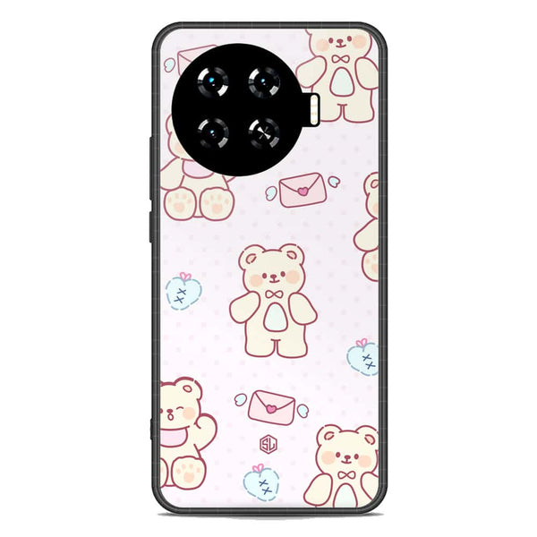 Cute Chic Series Soft Phone Case - Premium Glass Case - Design 3 - Tecno Spark 20 Pro Plus