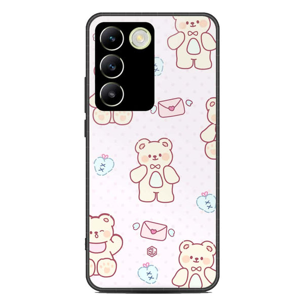 Cute Chic Series Soft Phone Case - Premium Glass Case - Design 3 - Vivo Y100 4G