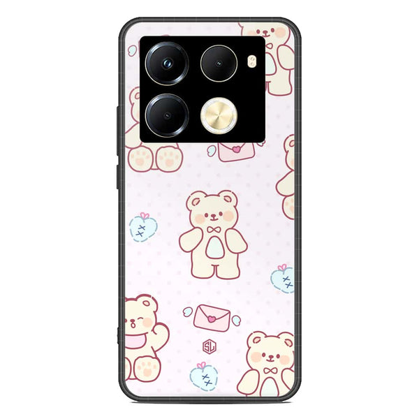 Cute Chic Series Soft Phone Case - Premium Glass Case - Design 3 - Infinix Note 40 Pro