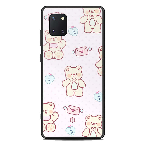 Cute Chic Series Soft Phone Case - Premium Glass Case - Design 3 - Samsung Galaxy A81