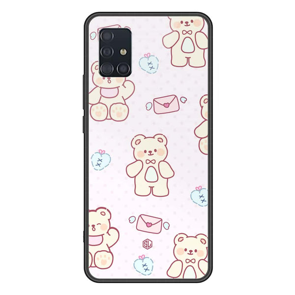 Cute Chic Series Soft Phone Case - Premium Glass Case - Design 3 - Samsung Galaxy A51