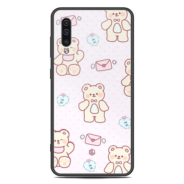 Cute Chic Series Soft Phone Case - Premium Glass Case - Design 3 - Samsung Galaxy A50s