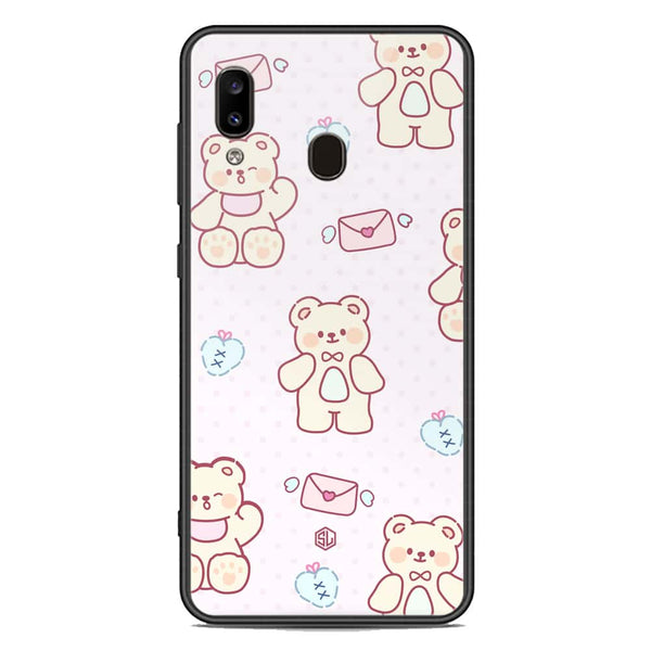 Cute Chic Series Soft Phone Case - Premium Glass Case - Design 3 - Samsung Galaxy A30