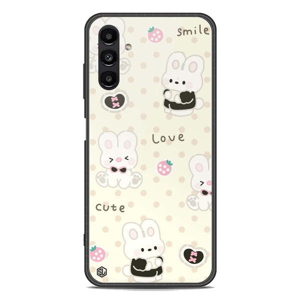 Cute Chic Series Soft Phone Case - Premium Glass Case - Design 4 - Samsung Galaxy A13 5G