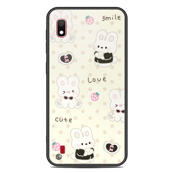 Cute Chic Series Soft Phone Case - Premium Glass Case - Design 4 - Samsung Galaxy A10