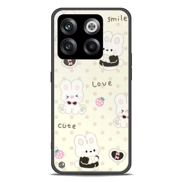 Cute Chic Series Soft Phone Case - Premium Glass Case - Design 4 - OnePlus 10T