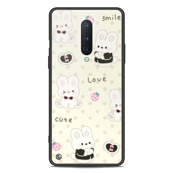 Cute Chic Series Soft Phone Case - Premium Glass Case - Design 4 - OnePlus 8 4G