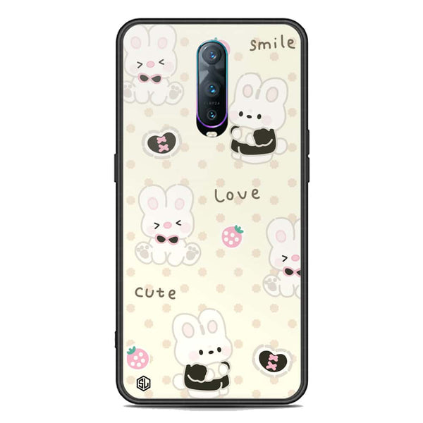 Cute Chic Series Soft Phone Case - Premium Glass Case - Design 4 - Oppo R17 Pro