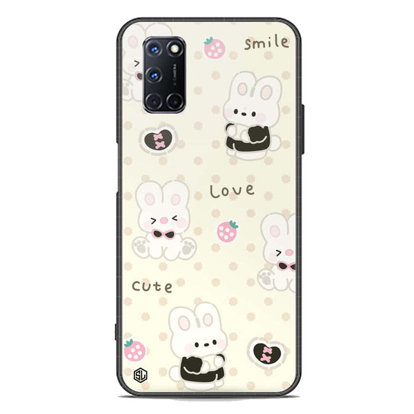 Cute Chic Series Soft Phone Case - Premium Glass Case - Design 4 - Oppo A72