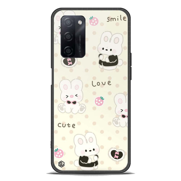 Cute Chic Series Soft Phone Case - Premium Glass Case - Design 4 - Oppo A55s