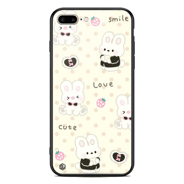 Cute Chic Series Soft Phone Case - Premium Glass Case - Design 4 - iPhone 8 Plus / 7 Plus