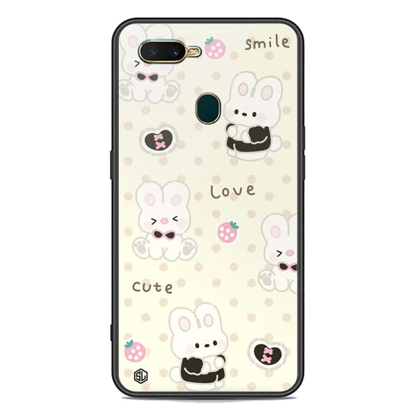 Cute Chic Series Soft Phone Case - Premium Glass Case - Design 4 - Oppo A5s