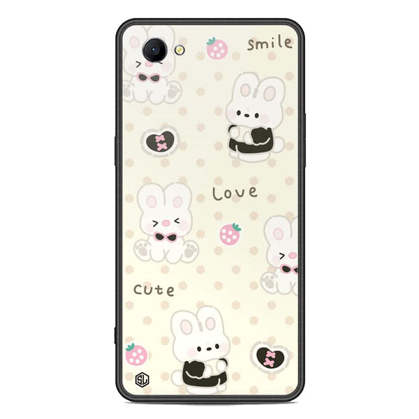 Cute Chic Series Soft Phone Case - Premium Glass Case - Design 4 - Oppo A3