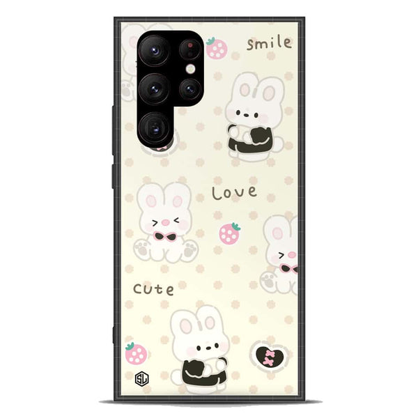 Cute Chic Series Soft Phone Case - Premium Glass Case - Design 4 - Samsung Galaxy S23 Ultra 5G