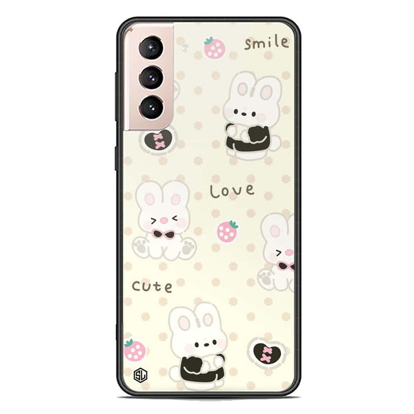 Cute Chic Series Soft Phone Case - Premium Glass Case - Design 4 - Samsung Galaxy S22 5G