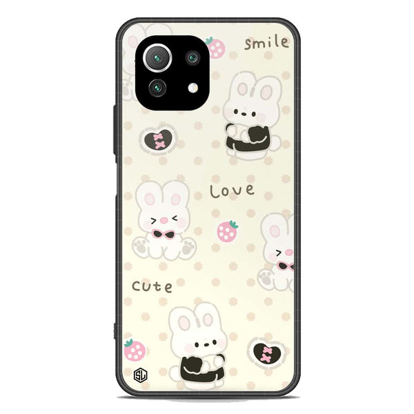 Cute Chic Series Soft Phone Case - Premium Glass Case - Design 4 - Xiaomi Mi 11 Lite