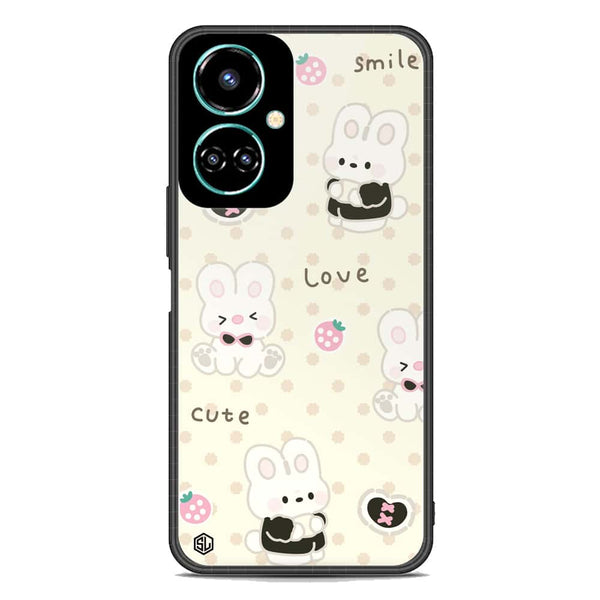 Cute Chic Series Soft Phone Case - Premium Glass Case - Design 4 - Tecno Camon 19